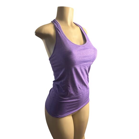 Women 8 Lululemon Ebb & Flow Racerback Tank Top Power Purple Seamless Yoga - Picture 1 of 6